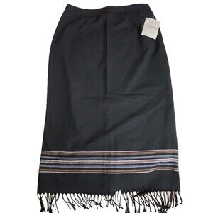 T. Garment Southwestern Fringed Skirt - Made in USA - New with Tags - Sz 16